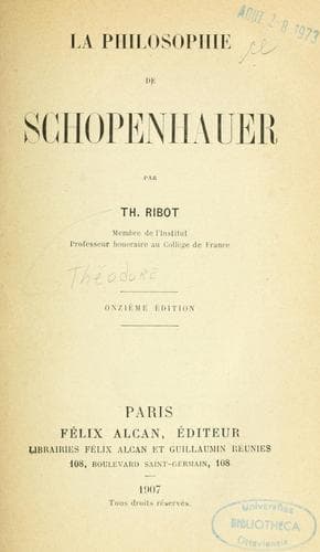 Tapa de La philosophie de Schopenhauer