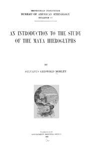 Tapa de An introduction to the study of the Maya hieroglyphs