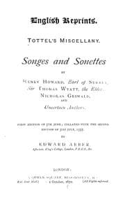 Tapa de Tottel's miscellany