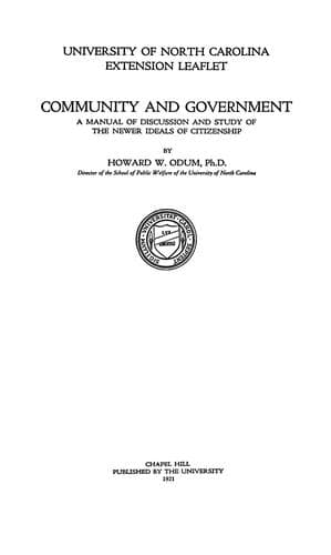 Tapa de Community and government