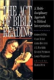 Tapa de The Act of Bible Reading