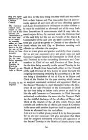 Tapa de The charter of the city of New Brunswick of December 30, 1730