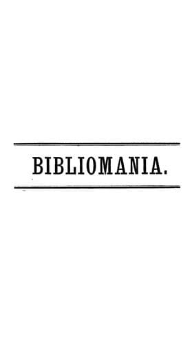 Tapa de The bibliomania