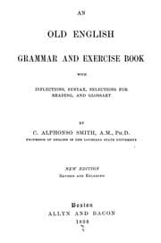 Tapa de An Old English grammar and exercise book