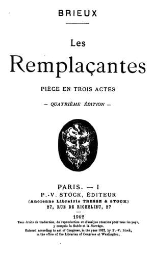 Tapa de Les remplaçantes