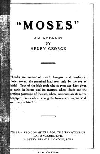 Tapa de "Moses", an address