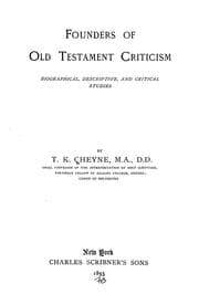 Tapa de Founders of Old Testament criticism