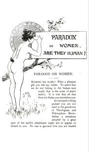 Tapa de A Paradox on women, wherein it is sought to prove that they do not belong to the human species