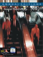 Tapa de Social Psychology, 2001-2002