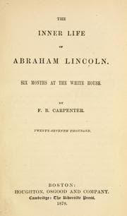 Tapa de The inner life of Abraham Lincoln