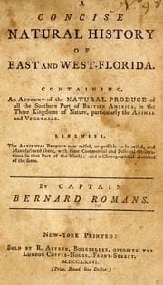 Tapa de A concise natural history of East and West Florida