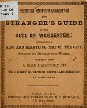 Tapa de The citizen's and stranger's guide in the city of Worcester