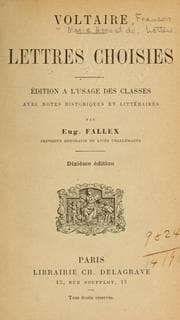 Tapa de Lettres choisies