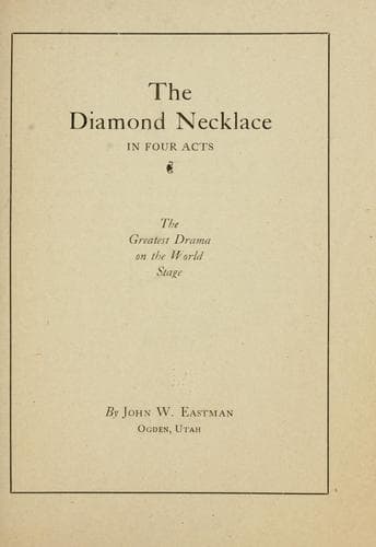 Tapa de The diamond necklace ...