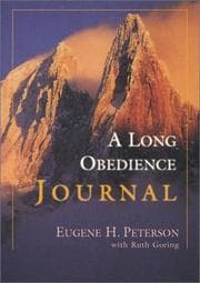Tapa de A Long Obedience Journal