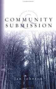 Tapa de Community & Submission (Spiritual Disciplines Bible Studies)