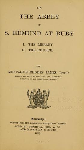 Tapa de The abbey of S. Edmund at Bury