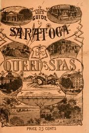 Tapa de Lee's guide to Saratoga