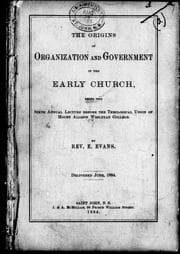 Tapa de The origins of organization and government in the early church