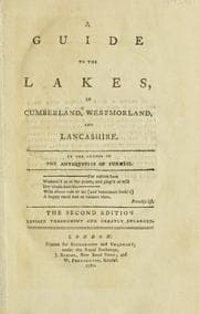 Tapa de A guide to the lakes, in Cumberland, Westmorland, and Lancashire