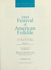 Tapa de 1994 Festival of American Folklife
