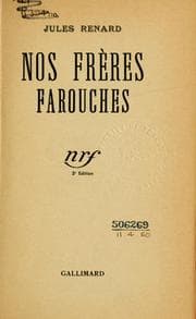 Tapa de Nos frères farouches
