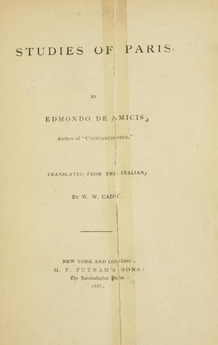 Tapa de Studies of Paris