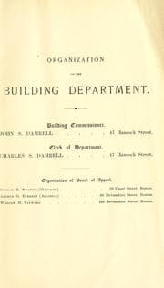 Tapa de Digest of the statutes and of the ordinances relating to the construction, maintenance, and inspection of buildings in the City of Boston, 1895