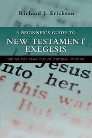 Tapa de A Beginner's Guide to New Testament Exegesis