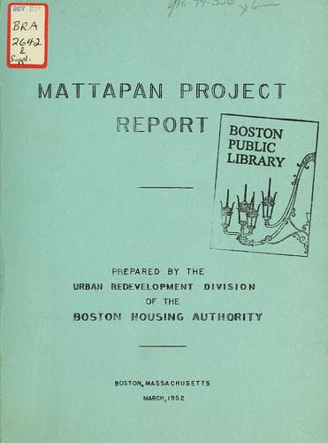 Tapa de Mattapan project report.