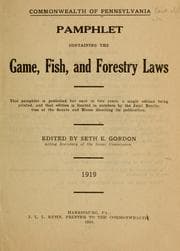 Tapa de Pamphlet containing the game, fish, and forestry laws ..