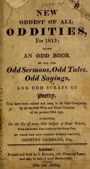 Tapa de New oddest of all oddities, for 1813