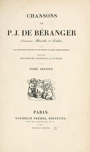 Tapa de Chansons de P.J. de Béranger