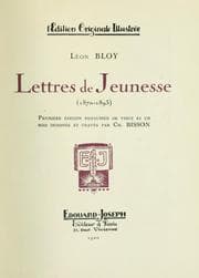 Tapa de Lettres de jeunesse (1870-1893)
