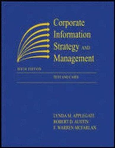 Tapa de Corporate Information Strategy and Management
