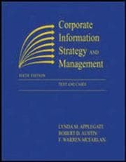 Tapa de Corporate Information Strategy and Management