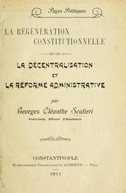 Tapa de La régéneration constitutionelle