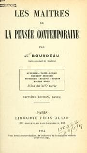 Tapa de Les maitres de la pensée contemporaine