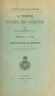 Tapa de La premiére invasion des Normands dans l'Espagne musulmane en 844