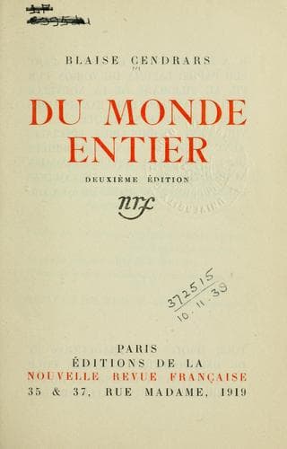 Tapa de Du monde entier