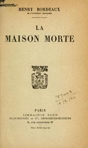 Tapa de La maison morte