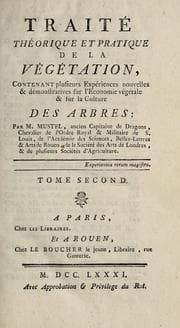 Tapa de Traité théorique et pratique de la végétation