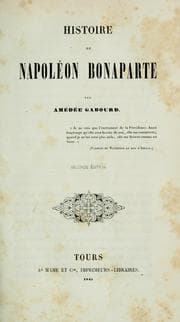 Tapa de Histoire de Napoléon Bonaparte