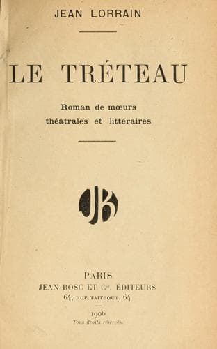 Tapa de Le tréteau