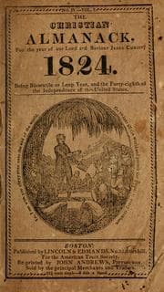 Tapa de The Christian almanack, For the year of our Lord and Saviour Jesus Christ, 1824