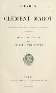Tapa de Oeuvres de Clément Marot