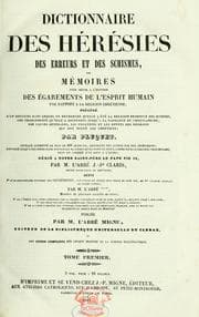Tapa de Dictionnaire des hérésies, des erreurs et des schismes. Suivi d'un Dictionnaire des jansénistes