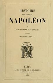 Tapa de Histoire de l'empereur Napoléon