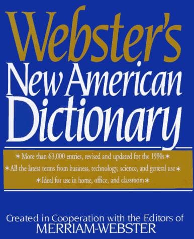 Tapa de Webster's new American dictionary.