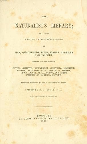 Tapa de The naturalist's library
